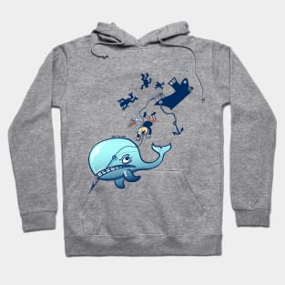 Whales are furious and are reacting against whalers Hoodie